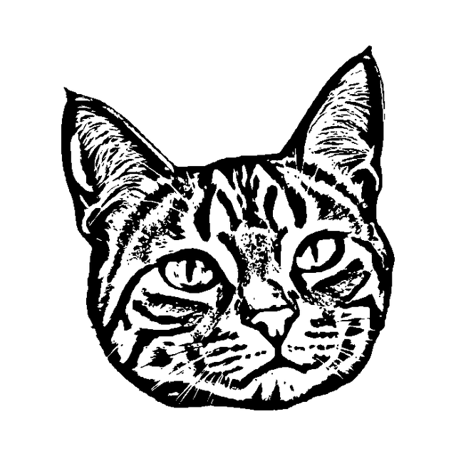 La misma mascota grabada con el estilo CLAW & WAG